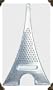 Pylones Stainless Steel Eiffel Tower Cheese Kitchen Grater -Large