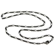 Gunmetal 2.3mm Figaro Chain