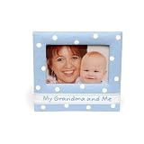 Mud Pie Baby Little Prince Blue Twill Photo Frame,... by Mud Pie