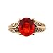 SAVE 75% 14K Fire Opal & Diamond Yellow Gold Ring by Designer Michael Valitutti - FREE Shipping! - OVERSTOCK Clearance Sale!