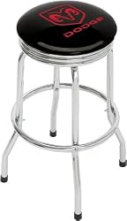 Dodge Ram Single Foot Ring Barstool with Swivel