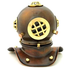 Brass Dive Helmets 8"