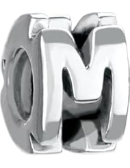 Authentic Chamilia Sterling Silver Charm "Letter M" T-39