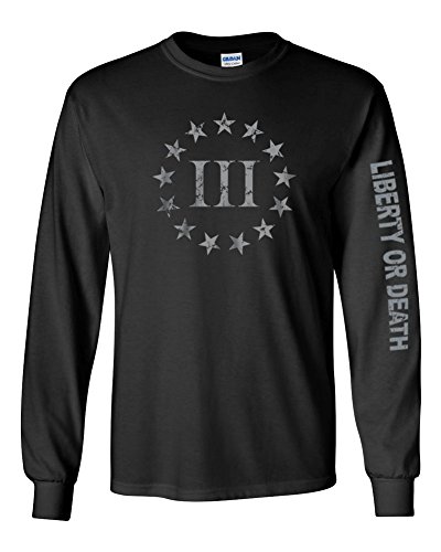 Threeper Black Long Sleeve Shirt - 2XL
