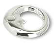 Krysaliis Moon Sterling Silver Baby Rattle