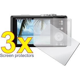 3x Panasonic Lumix DMC-ZS10 DMC-TZ20 DMC-TZ22 Digital Camera Premium Clear LCD Screen... by 