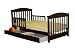 Dream On Me Mission Style Toddler Bed with Storage Drawer, Espresso