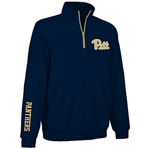 Pitt Panthers Quarter Zip Sweatshirt Navy