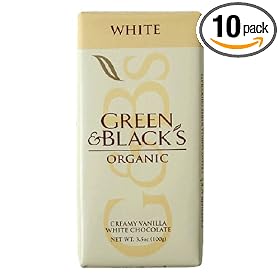 Green & Black's Organic Chocolate Bar, 3.5-Ounce Bars (Pack of 10)