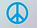 Peace Sign Wall Art, Backlit, Wood, Handcrafted in the U.S.A. - Click to see available colors!
