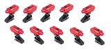 Mini Clip-on Swivel LED Light - Red LED - Pack of 10