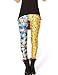 Dawdyfu Womens Cartoon Galaxy Finn and Jake Adventure Time Leggings Pants