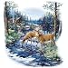 Deer Drinking Water Adult Sweatshirt