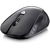 Wireless Mouse,Splaks 2.4Ghz Wireless Optical Mouse with Nano USB Receiver,4 Buttons, 3 Adjustable DPI Level (1000/1500/2000) - MS0808 Black