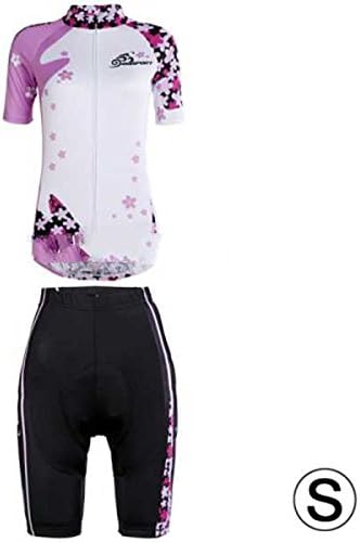 DS-Cycling Short Sleeves Jersey + Shorts Set for Women (Size: S) ~.