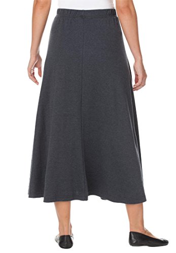 Only Necessities Women's Plus Size 7-Day Knit A-Line Skirt
