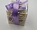 LAVENDER bath bomb GIFT SET with 6 bath bombs in clear gift cube