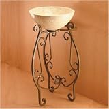 Bates & Bates W1000.DB Baroque Wrought Iron Sink Pedestal in Dark Bronze