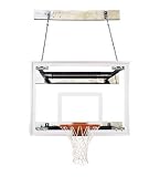 First Team SuperMount 80 Maverick Wall-Mounted Basketball Hoop with 54 Inch Glass Backboard
