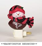 Pack of 6 NFL Washington Redskins 5" Touchdown Snowman Night Lights