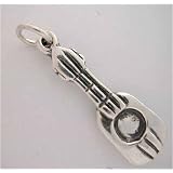 Buy Sterling Silver Music GUITAR CHARM Cute by SilverSpeck.com