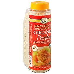 Edward & Sons Organic Panko, Japanese Style Breadcrumbs, 10.5-Ounce Canisters (Pack of 6)