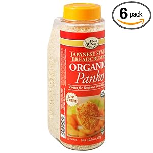 Edward and Sons Organic Panko, Japanese Style Breadcrumbs, 10.5-Ounce Canisters (Pack of... by Edward & Sons