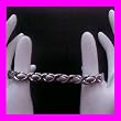 MAGNETIC THERAPY Silver Bracelet for HAND PAIN RELIEF