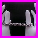 MAGNETIC THERAPY Silver Bracelet for HAND PAIN RELIEF