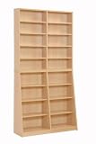 JKプラン 文庫本ラック 1cmピッチ大収納ラック ナチュラル幅90cm yh-110