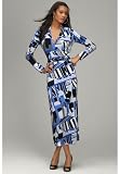 metrostyle Long Wrap Dress