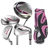 Yonex Lady VMX FL Full Set (Driver, #3, #5, #7 Wood, #5, #6 Hybrids, #7-Iron thru SW, Putter, Cart Bag) Yonex Lady VMX FL Full Set (Driver, #3, #5, #7 Wood, #5, #6 Hybrids, #7-Iron thru SW, Putter, Cart Bag)