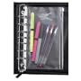 Vinyl Zipper Pouch Organizer Refill, Desk Size: 5-1/2x8-1/2, Clear CEB40252