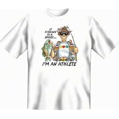 geil bedrucktes Angel T-Shirt " If Fishing is a Sport ... ! "