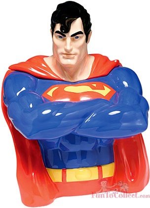 Superman Officially Licensed Limited Edition Ceramic Cookie Jar