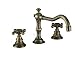 Yanksmart Two Handle Widespread Bathroom Vanity Sink Lavatory Faucet, Antique Brass Ys6621