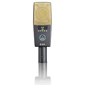 AKG Acoustics C414 XLS Large Diaphragm Studio-Standard Condenser Microphone, 5 Selectable Polar... by