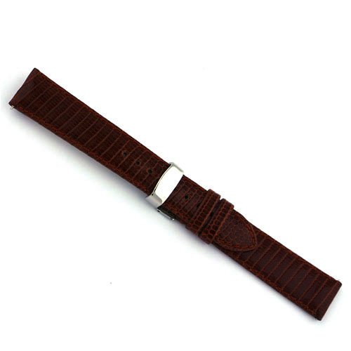 Watchband Genuine Lizard Brown 16mm