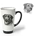 Porcelain Funnel Cup with Rhodesian Ridgeback (6 inch, Black and white)