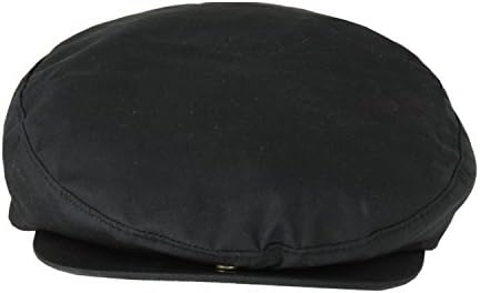 Black Poplin Ivy Cap, Summer Irish Driving Hat, Adjustable Reg to XL or 2X