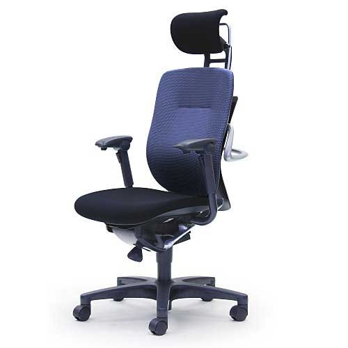 ITOKI オフィスチェア/LEVINO（レビーノチェア） エクストラハイバック アジャスタブル肘付 スレートバイオレット