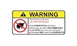 Corvette Big Block No Bull, Warning decal, sticker