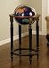 Powell Masterpiece "Antique Black" with Gold Detail Globe Stand with Globe