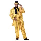 Zoot Suit Yellow/Blk Costume