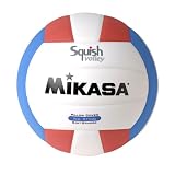  : Mikasa Squish No-Sting Pillow Cover Volleyball (Red/White/Blue)