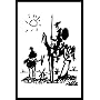 Pablo Picasso Don Quixote Deco Art Framed Poster Print - 24" X 36"