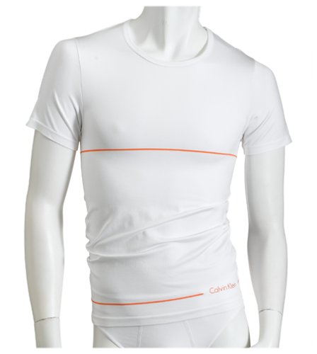 Calvin Klein Men's Microfiber Seamless Shine Short Sleeve Crew