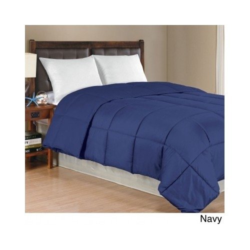 Modern Pink Green Black White Blue Red Brown Comforter Set Bedding Set Includes Scented Candle Tart (full/queen-navy blue)