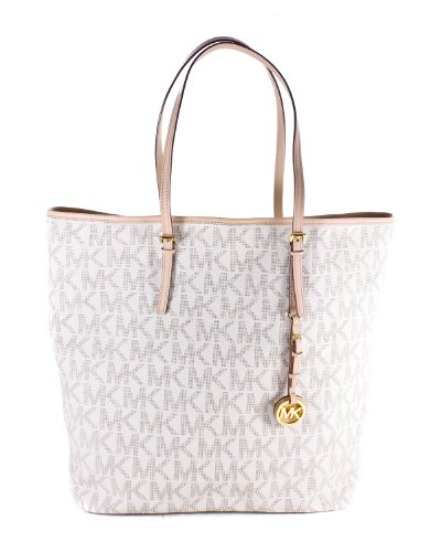 MICHAEL Michael Kors Jet Set North/South Travel Tote Handbags - Bone