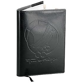 <b>FRANK LLOYD WRIGHT BLACK Decor Designs LEATHER JOURNAL</b>